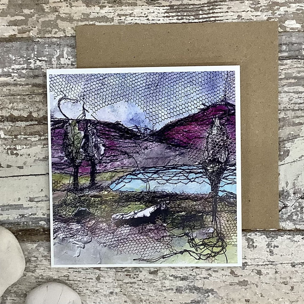 Irish Landscape Lake greeting card with envelope