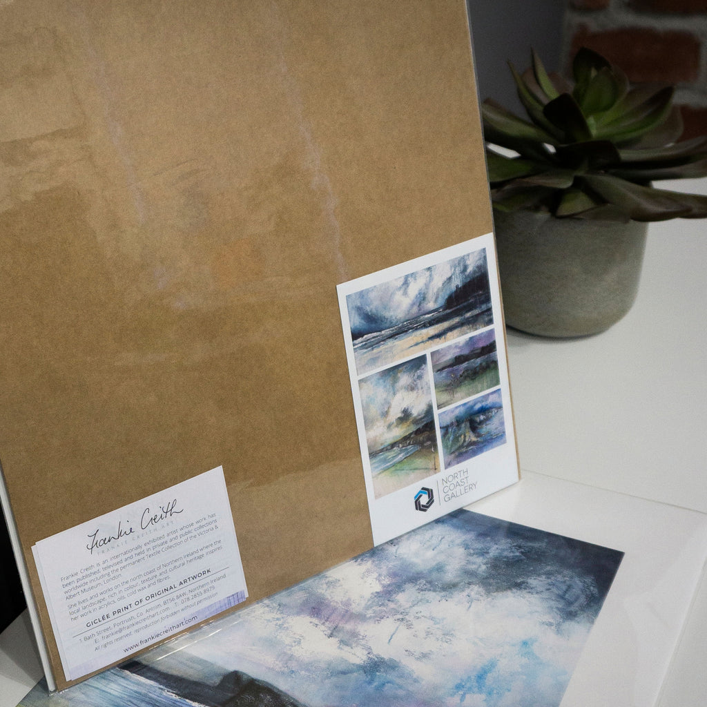 Artist's card included with each Frankie Creith print.