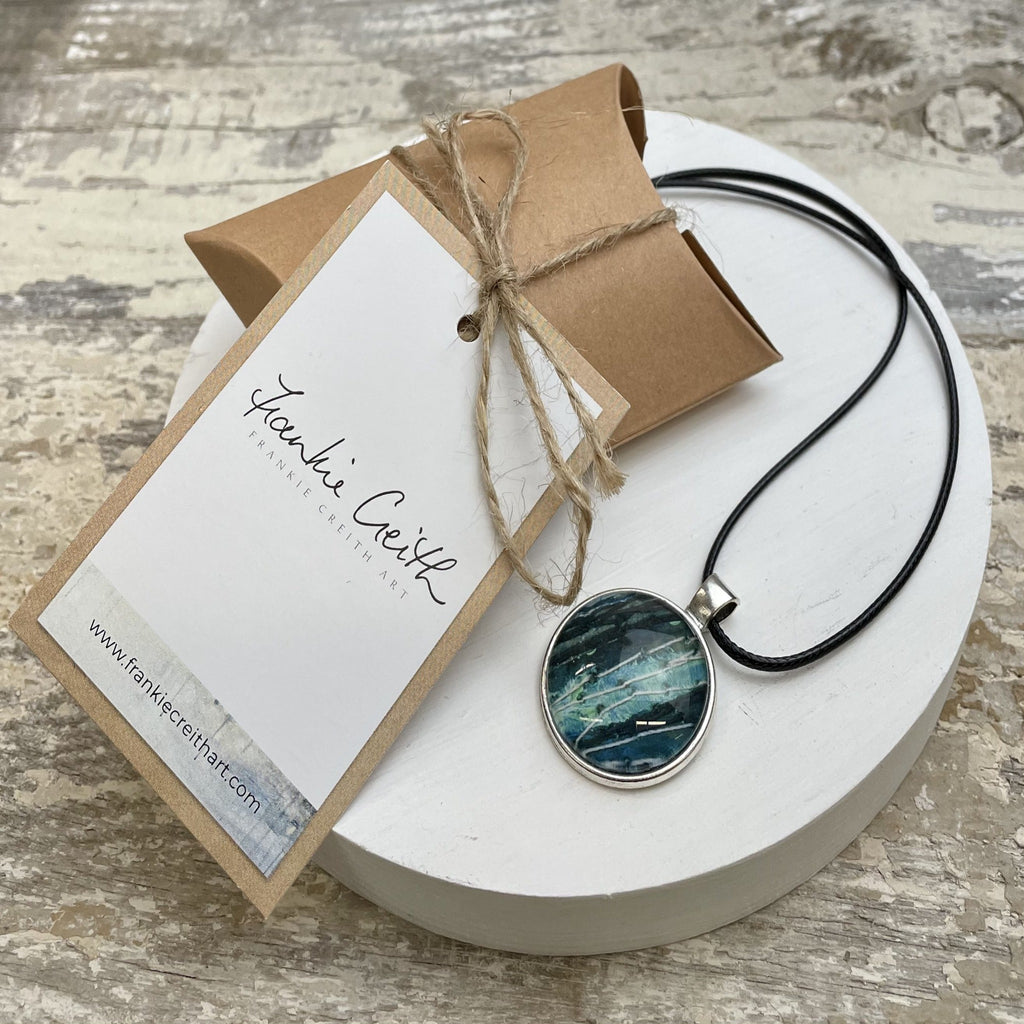 North Coast Art Print Necklace by Frankie Creith
