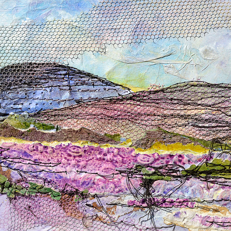 Irish Landscape Heather Print by Frankie Creith