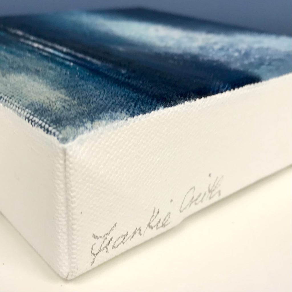 Dark Sky 1 mini original artwork signature close up