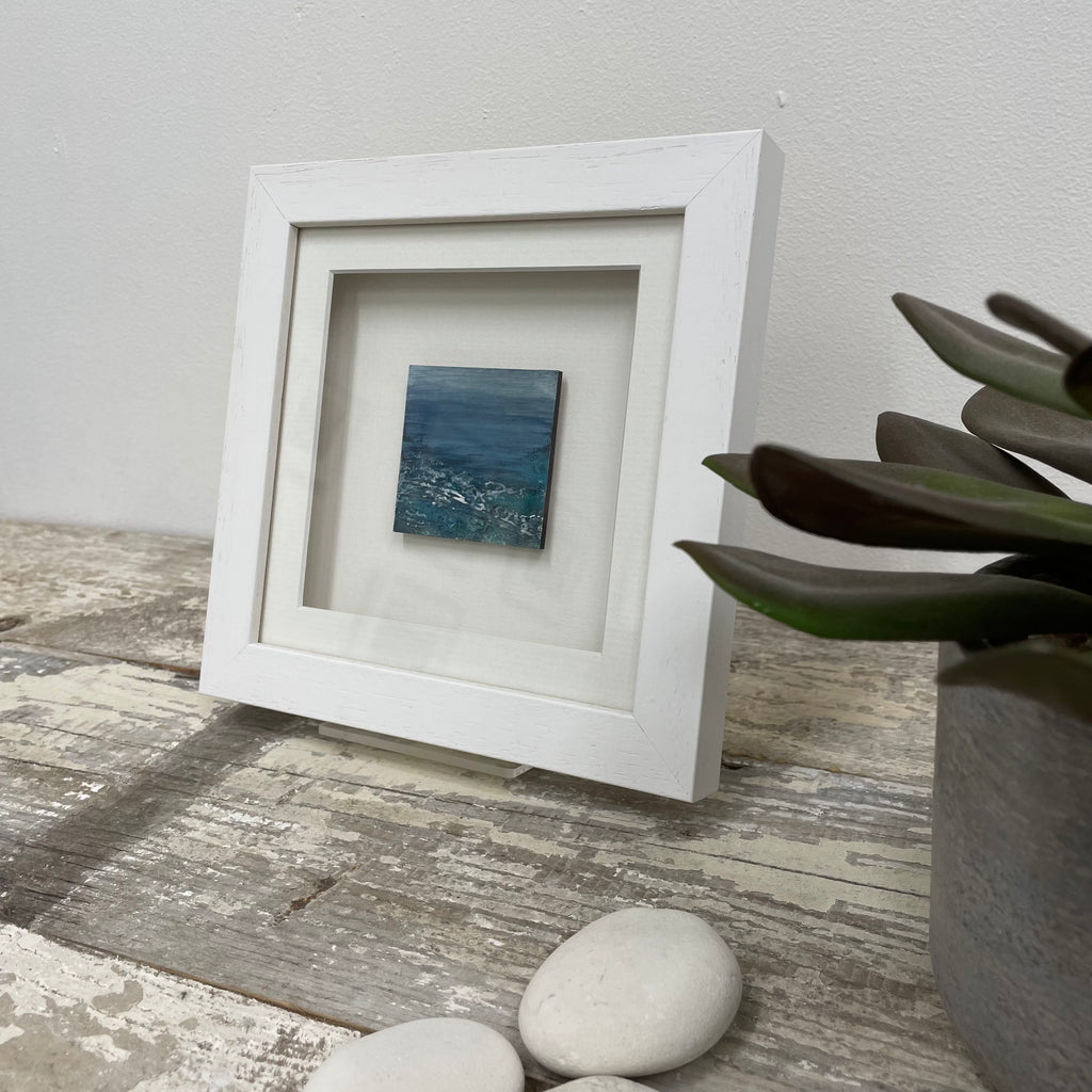 Ocean 2 mini original artwork in its box frame