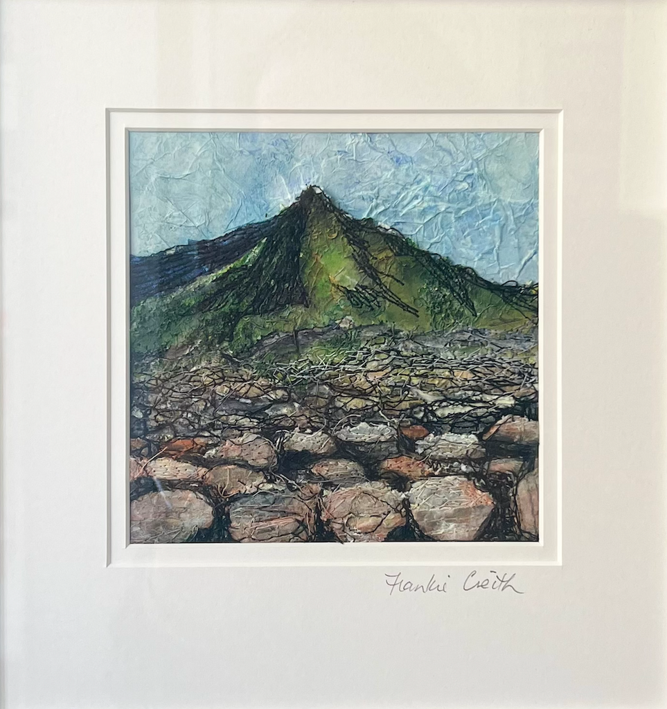 Causeway View Original Mixed Media Artwork in mount