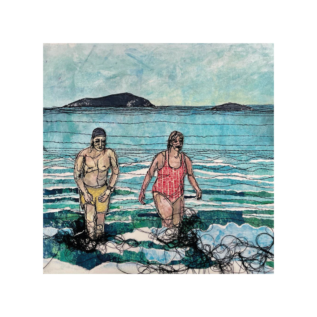 Sea Swimmers Two print by Frankie Creith