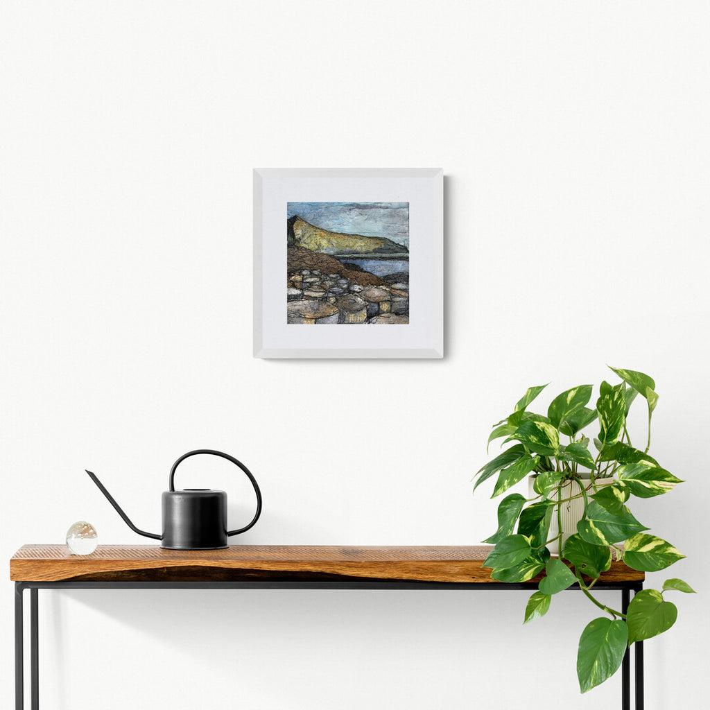 Giant's Causeway West Giclee Print hanging on a wall