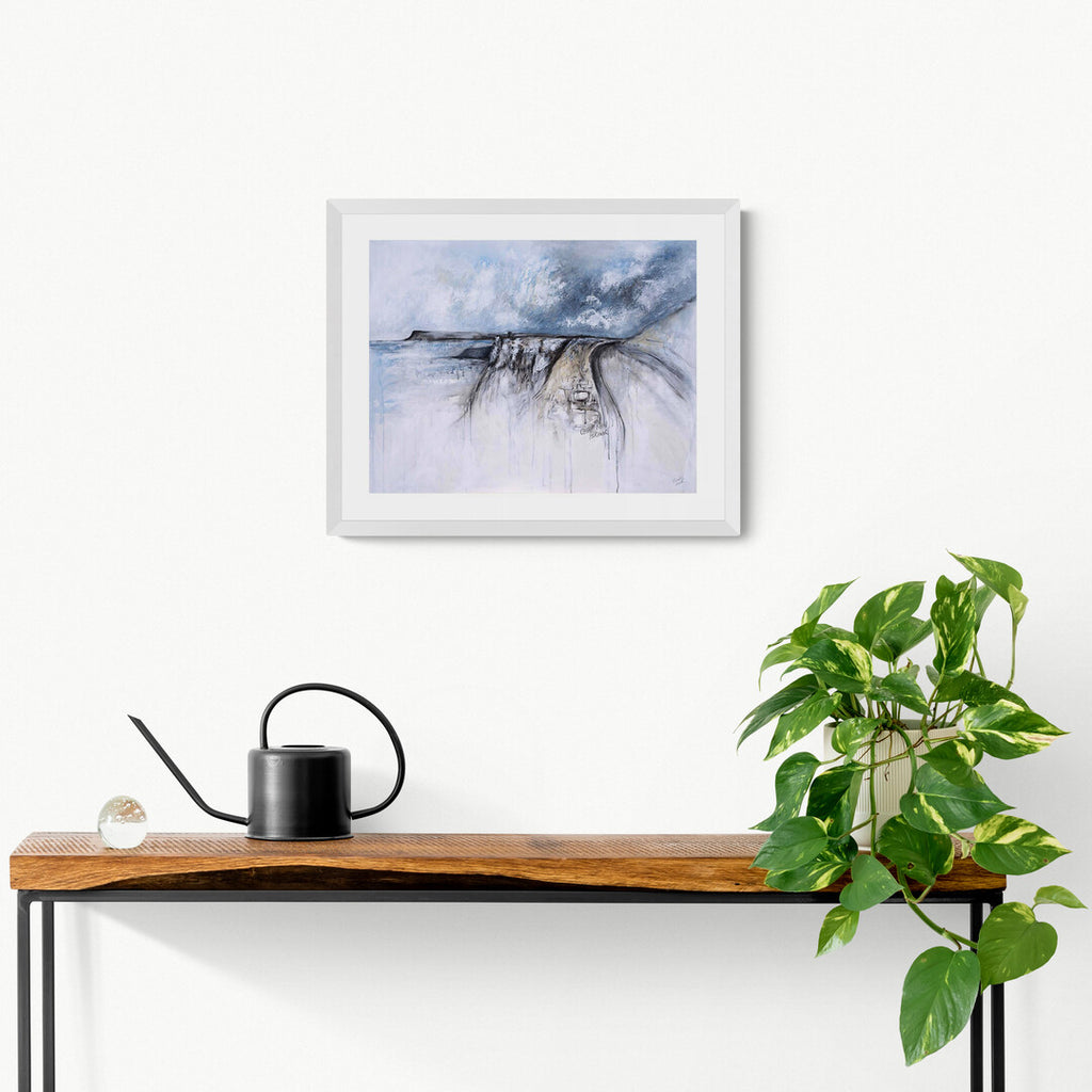 Coast Road Print by Frankie Creith hanging on a wall