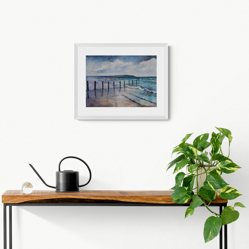 Portstewart Strand by Frankie Creith hanging on a wall.