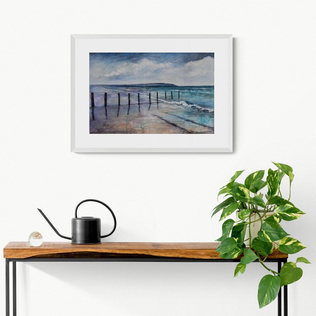 Portstewart Strand by Frankie Creith hanging on a wall.