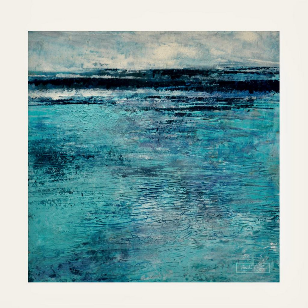 Atlantic Cotton Scarf print