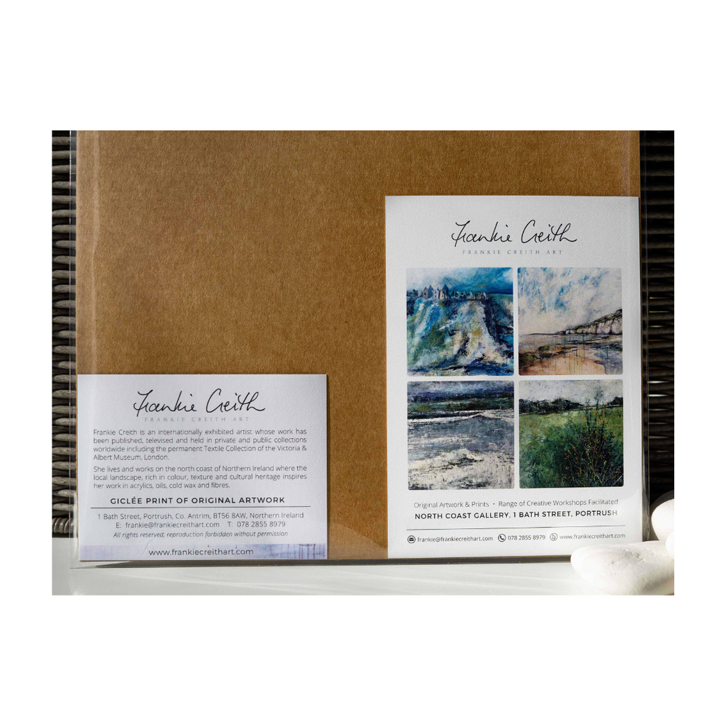 Bleacher artist information card by Frankie Creith