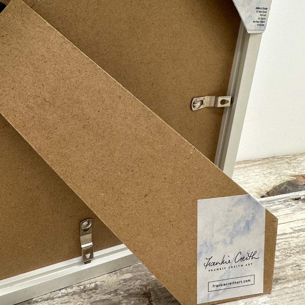 Box Framed Print back view