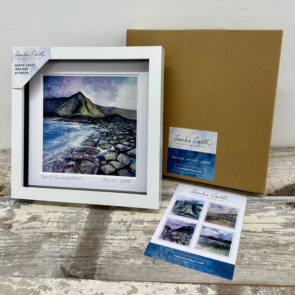 Causeway box framed print artist card and kraft box