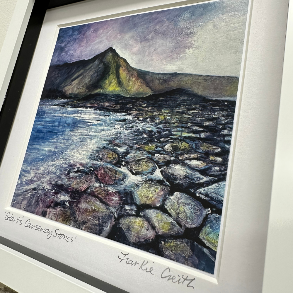 Causeway box framed print by frankie creith detailed side view