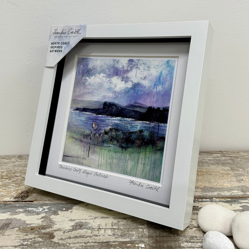 Dunluce Golf Portrush box framed print side view