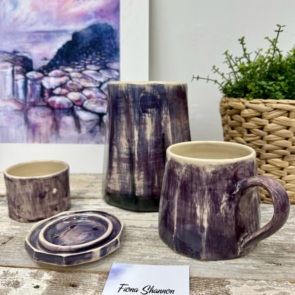 Fiona Shannon Pink Causeway Ceramic Collection