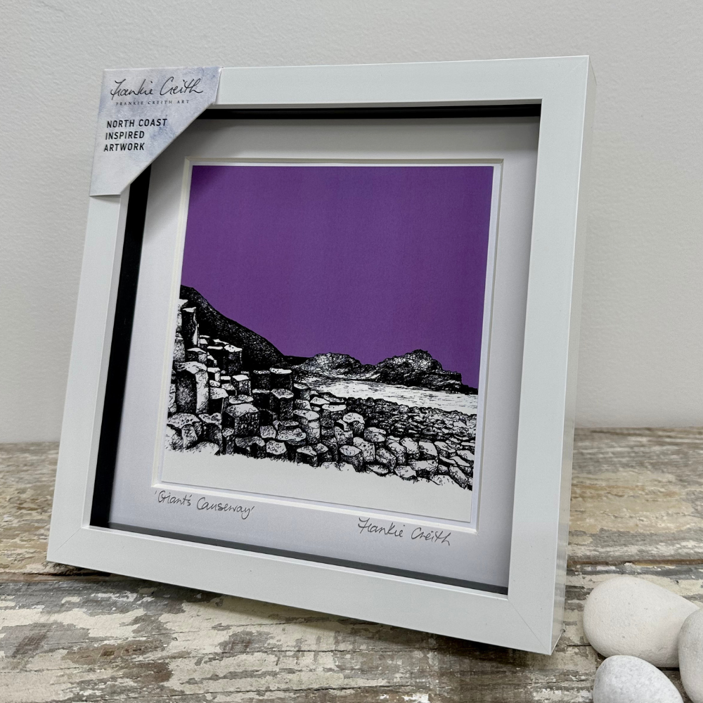 Giant's Causeway Box Framed Print side view