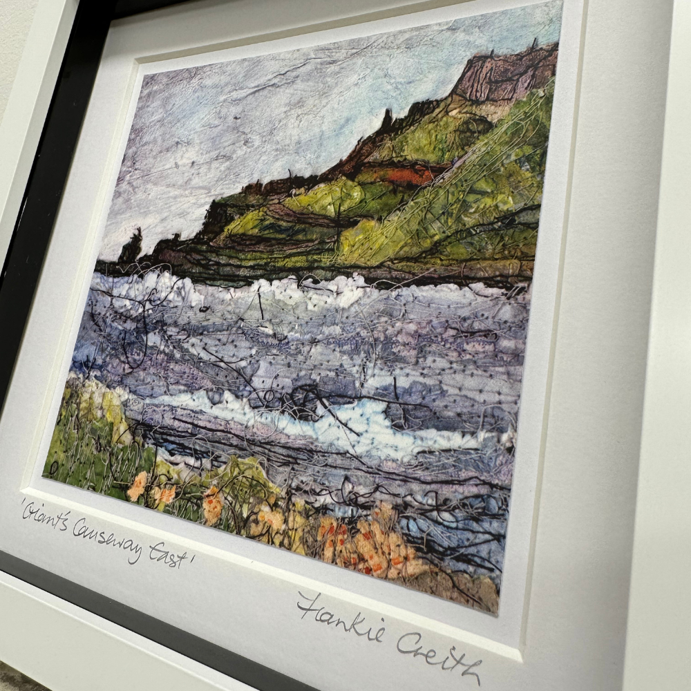 Giant's Causeway East Box Framed Print detailed side view