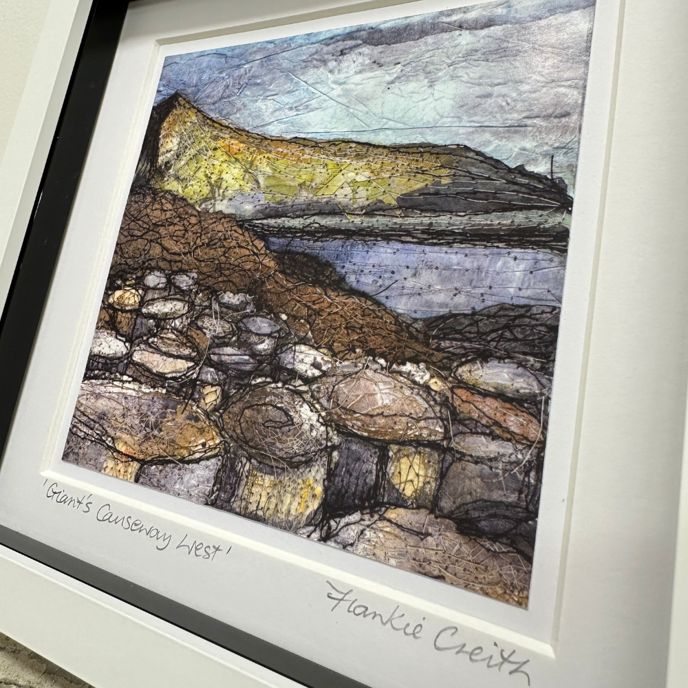 Giant's Causeway West Box Framed Print detailed side view
