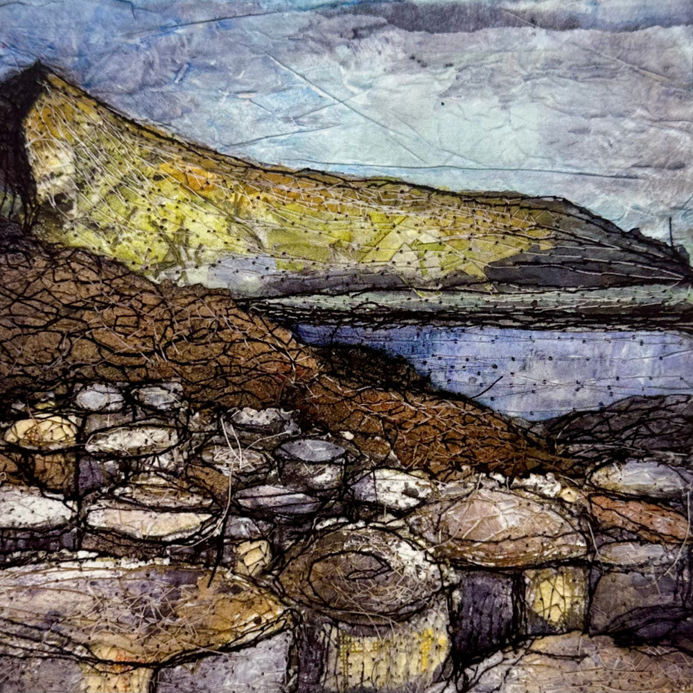 Giant's Causeway West Box Framed Print detailed view