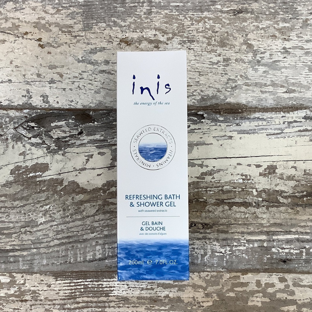 Inis Refreshing Bath & Shower Gel Box stockist Frankie Creith Art