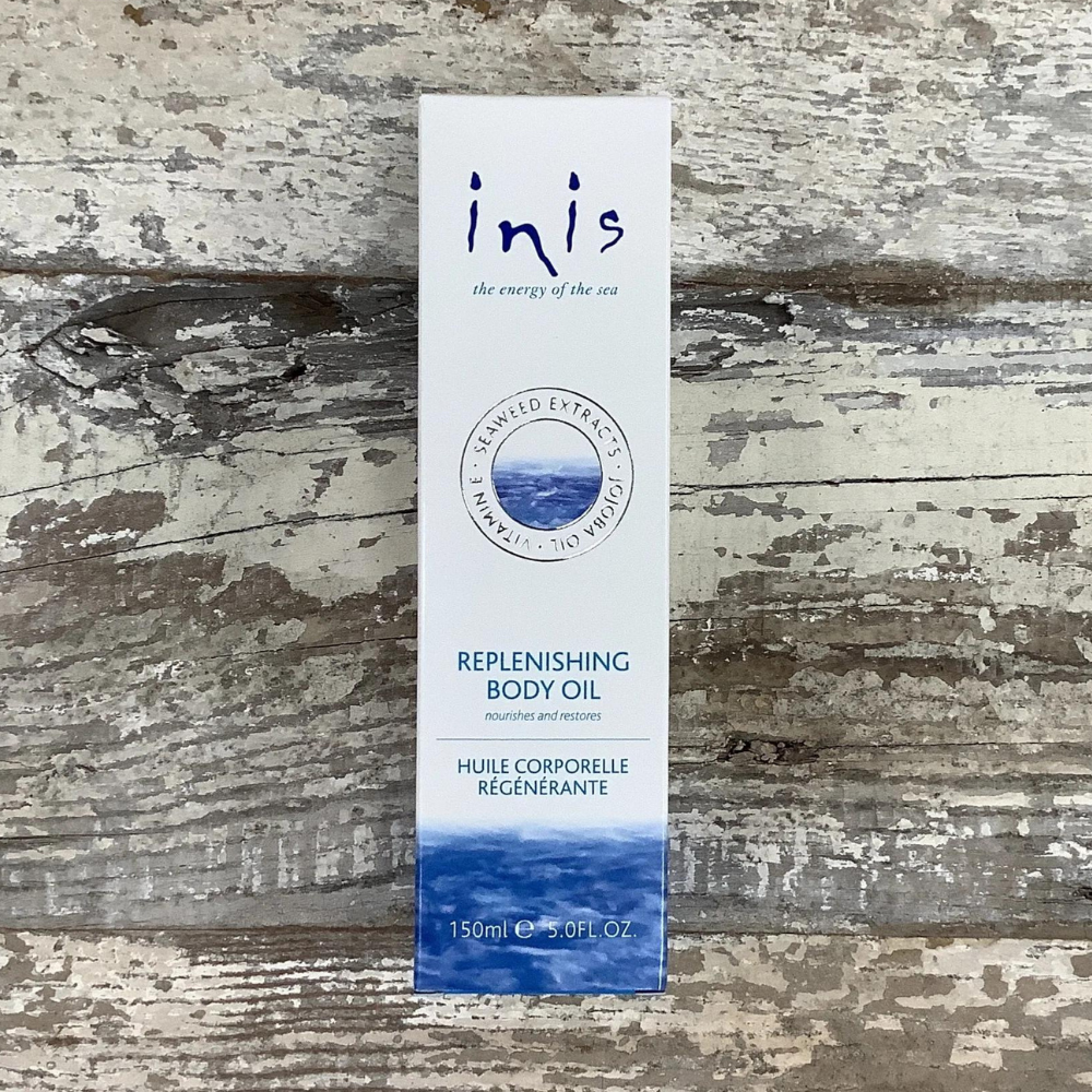 Inis Replenishing Body Oil Box stockist Frankie Creith