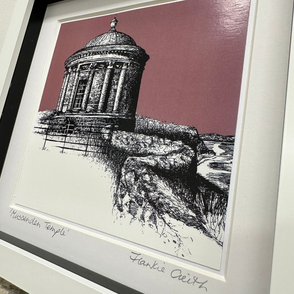 Mussenden Temple Box Framed Print detailed side view