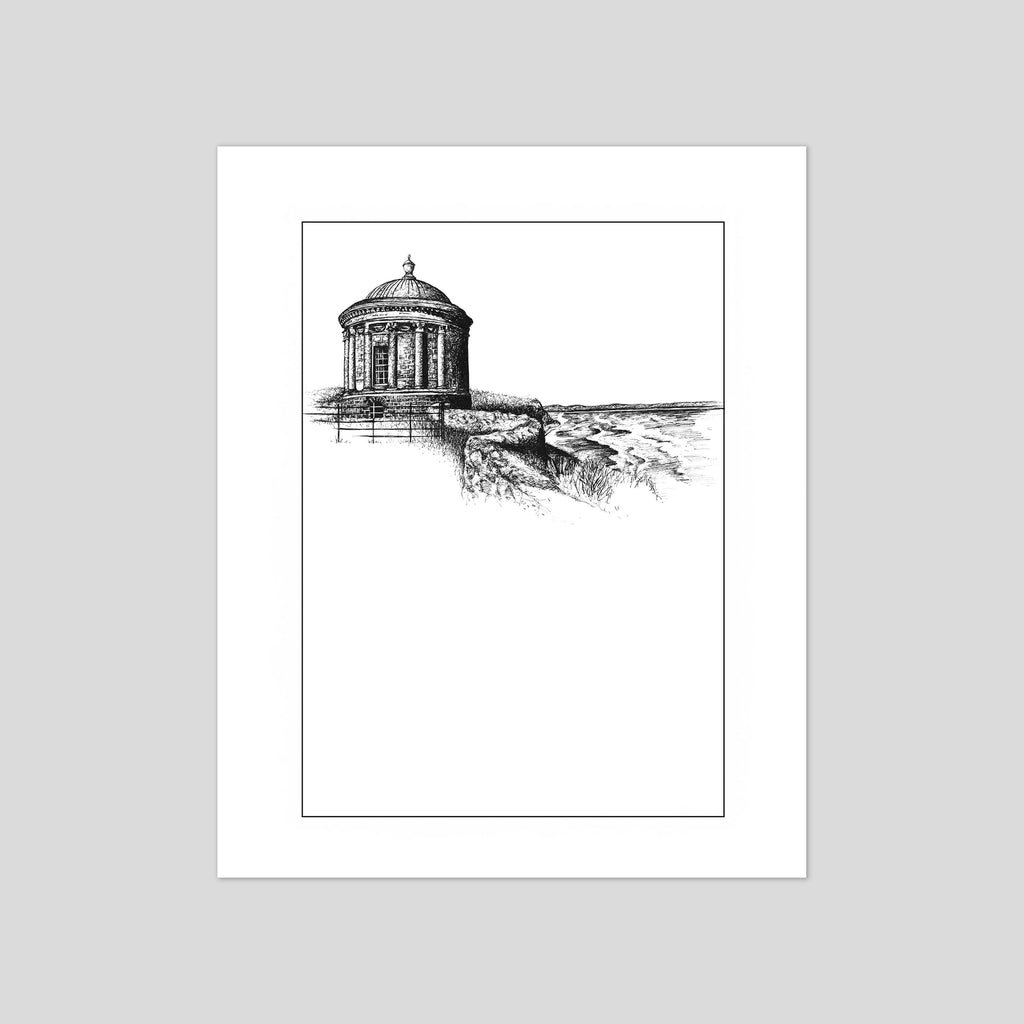 Mussenden Temple giclee print of an original artwork by artist Frankie Creith