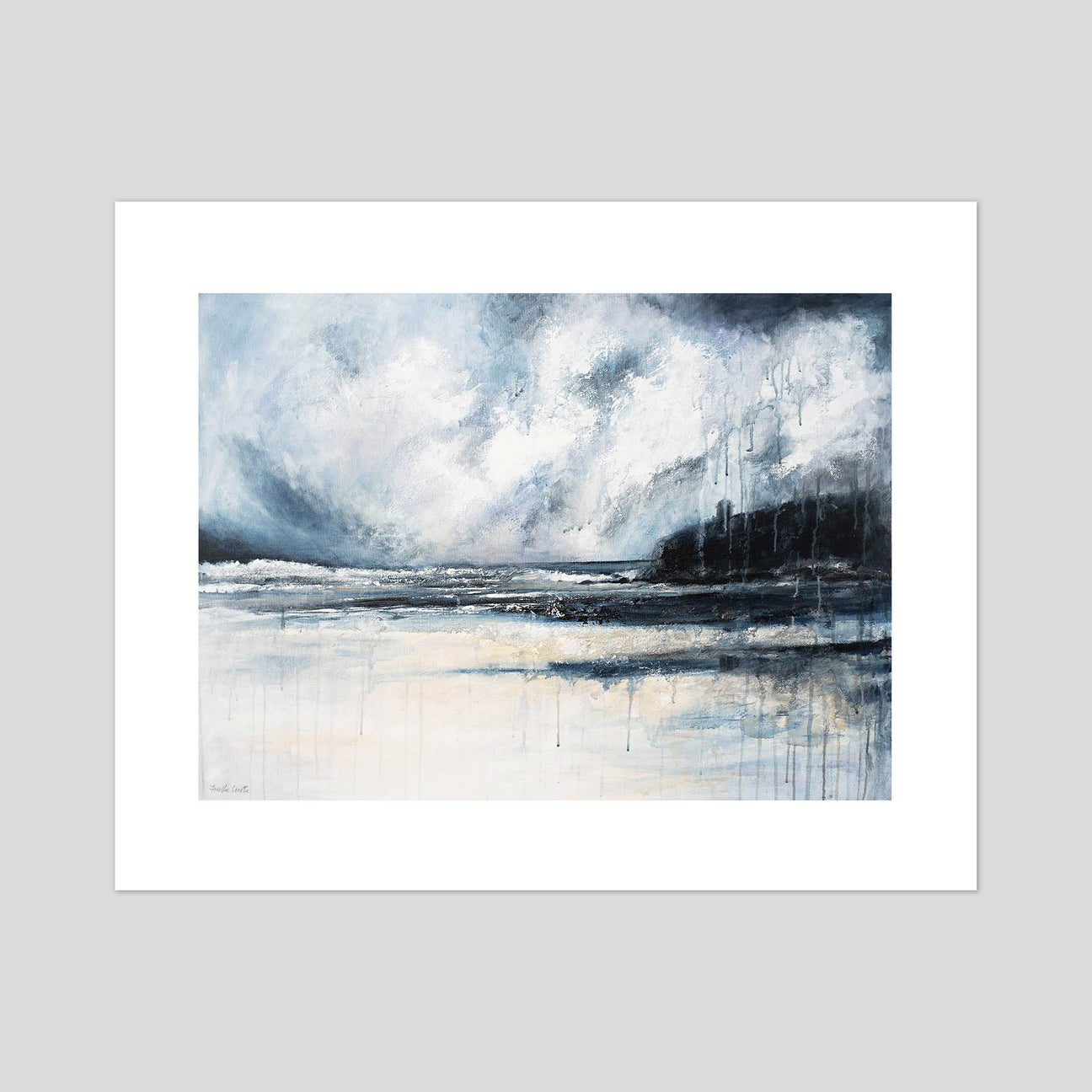 'Mussenden' giclee print of original painting by artist Frankie Creith, Portrush