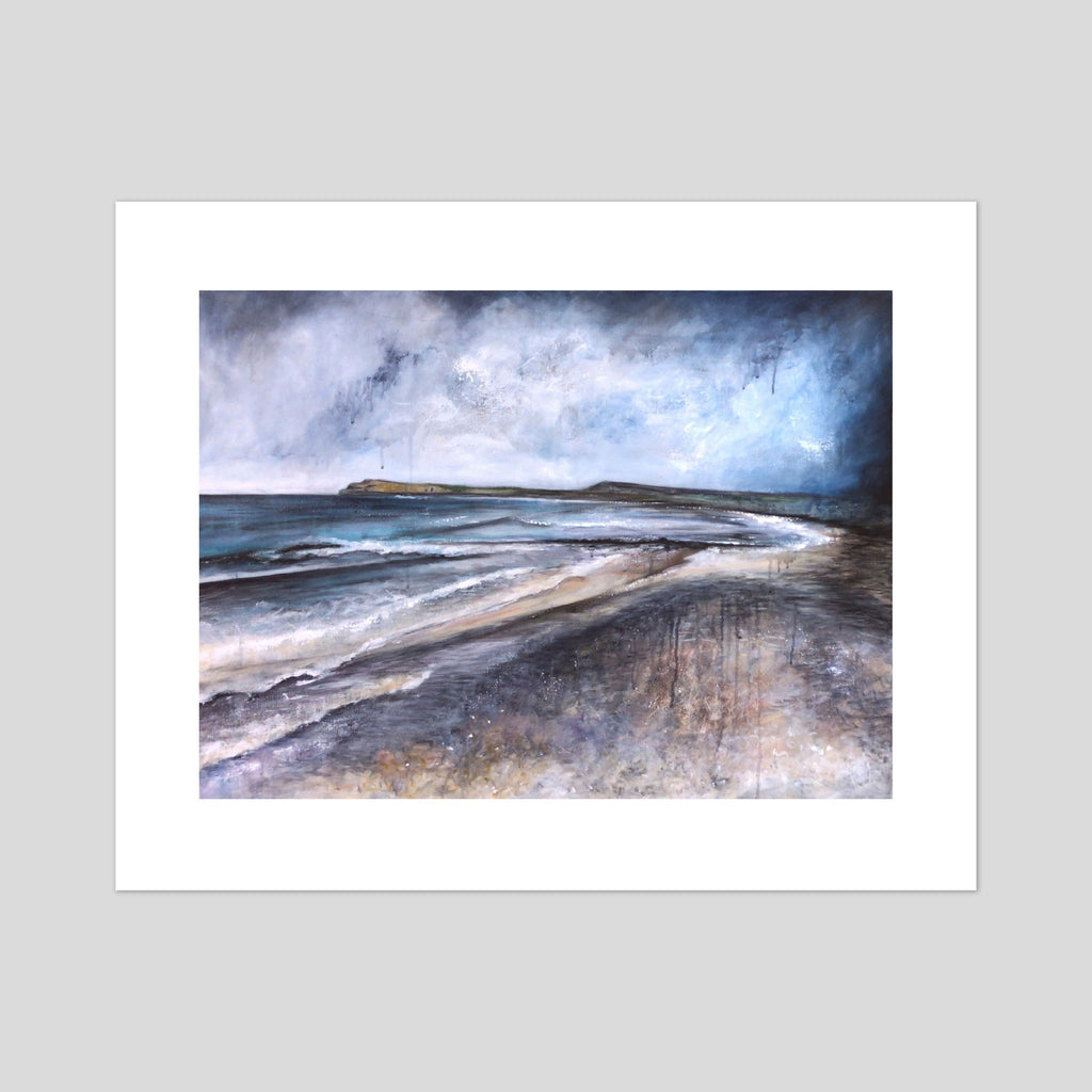 Runkerry Strand Print by Frankie Creith