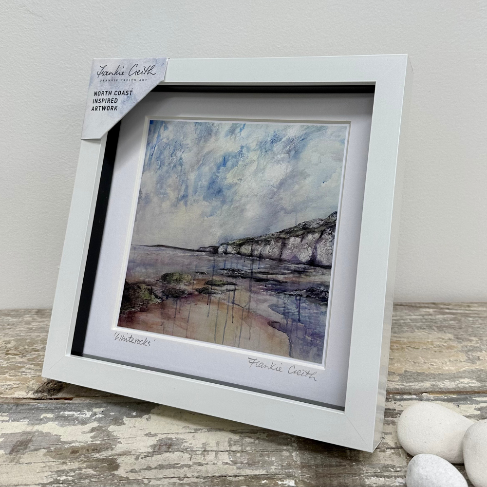 Purple Whiterocks Box Framed Print side view