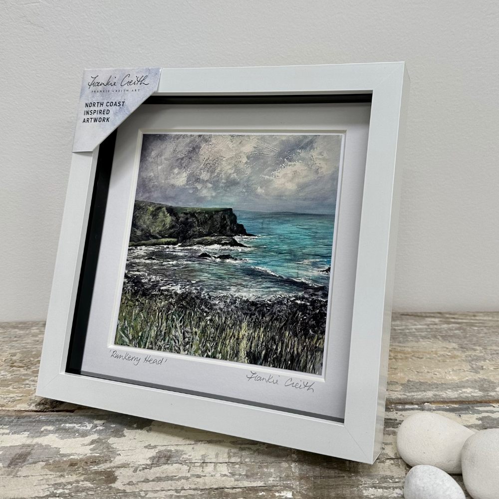 Runkerry Head box framed print by Frankie Creith side view