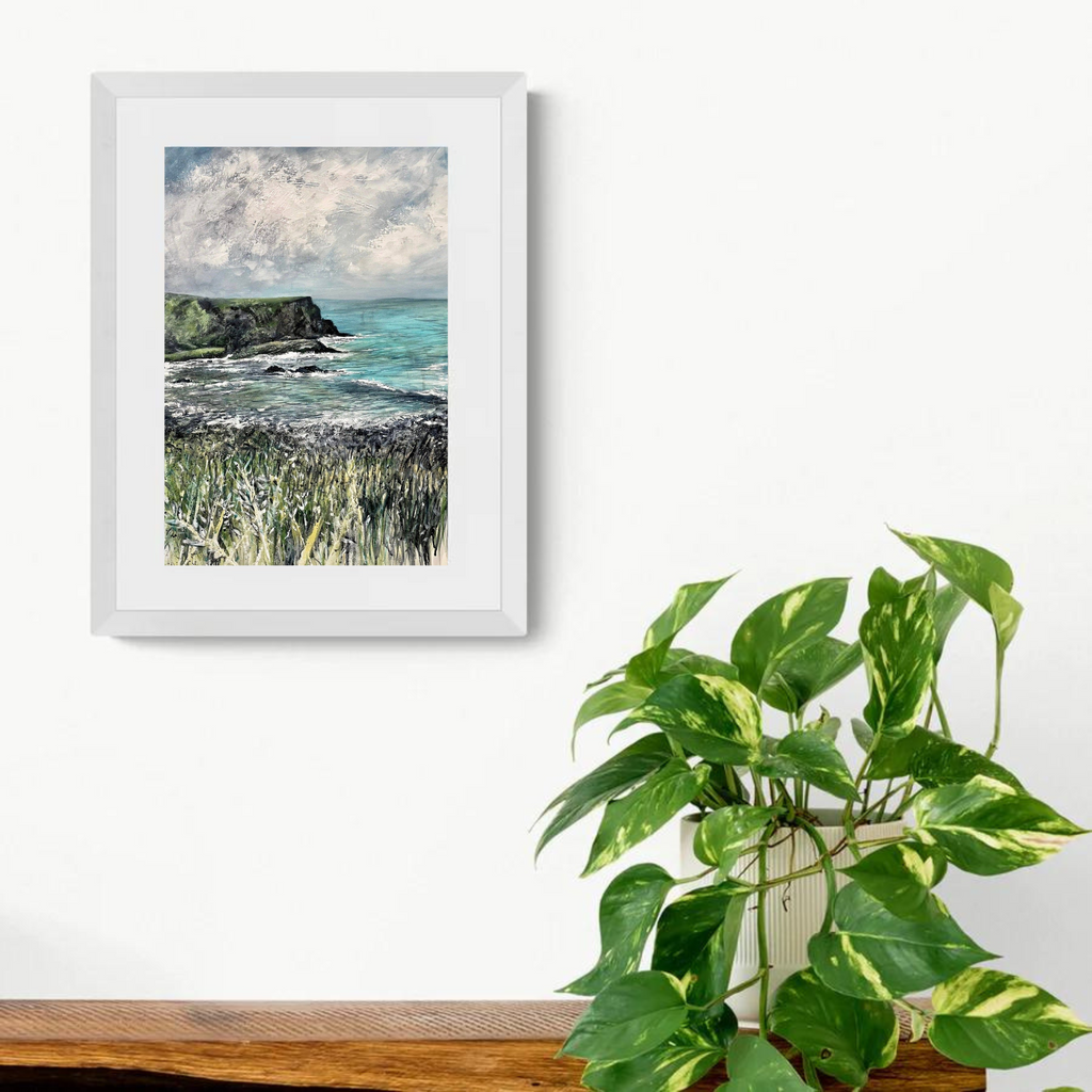 runkerry head giclee print on a wall