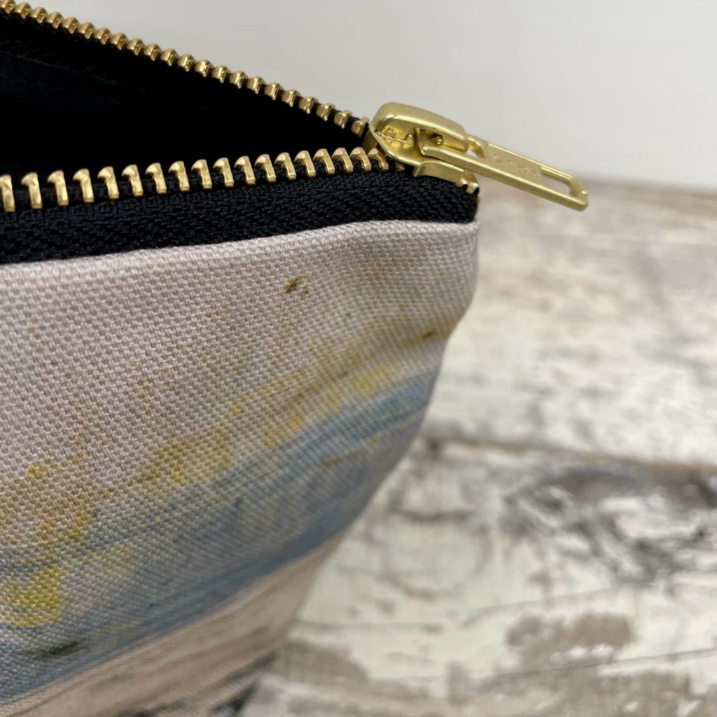 Sea and Sand Make Up Wash Bag zip fastening