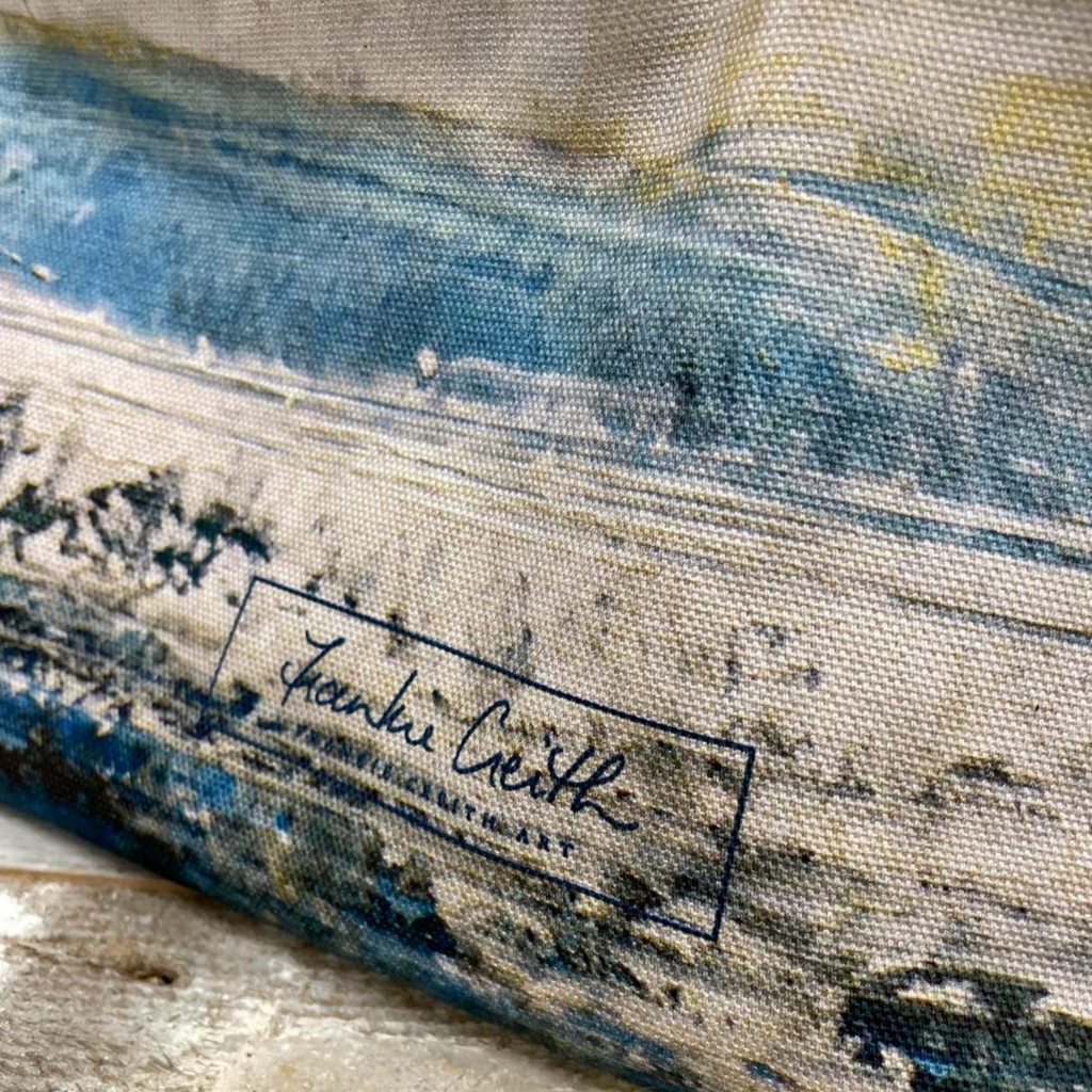 Sea and Sand Make Up Wash Bag frankie creith logo