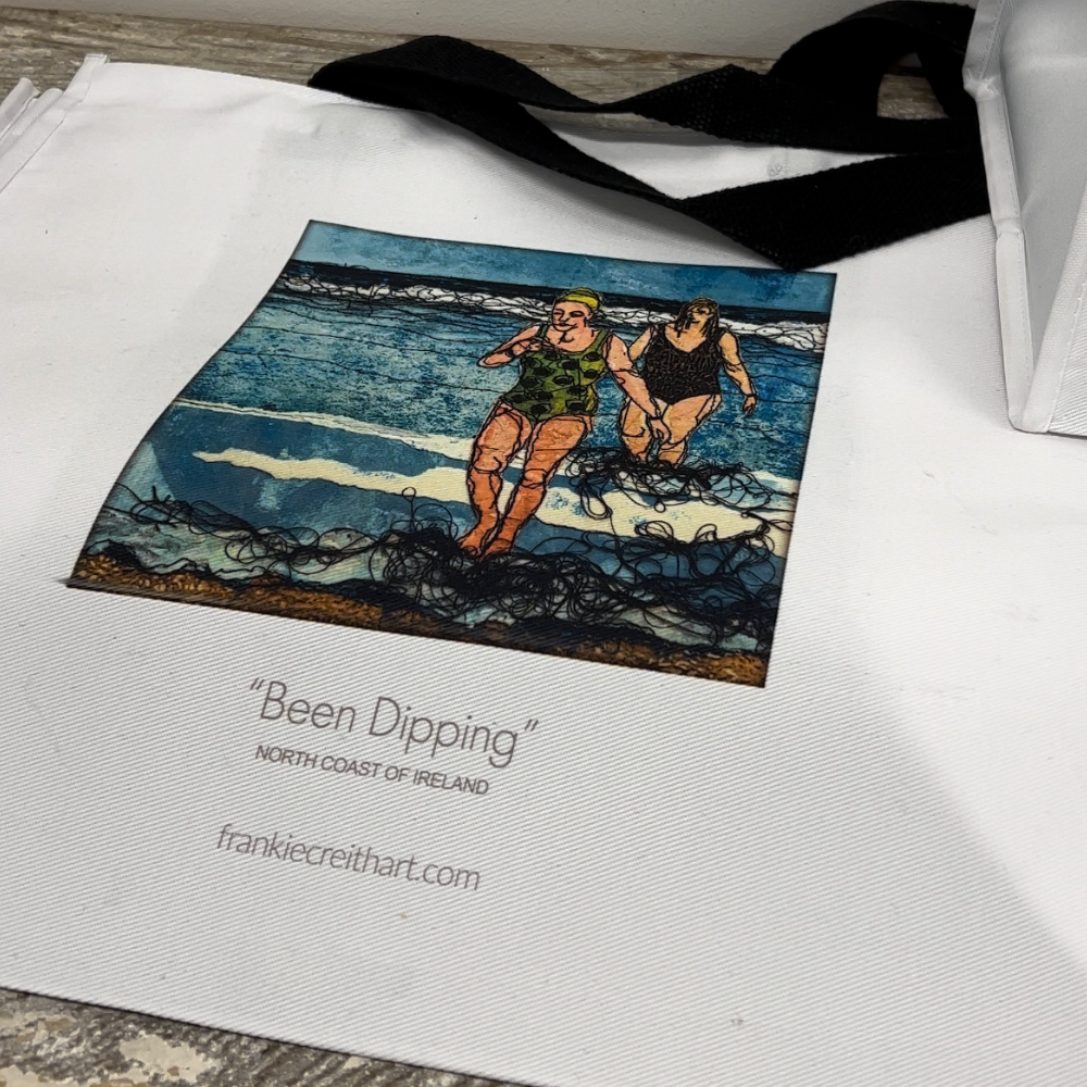 Sea Swimmers One - Been Dipping Tote Bag by Frankie Creith