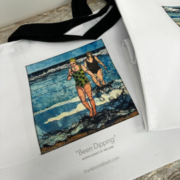 Sea Swimmers One - Been Dipping Tote Bag by Frankie Creith front view