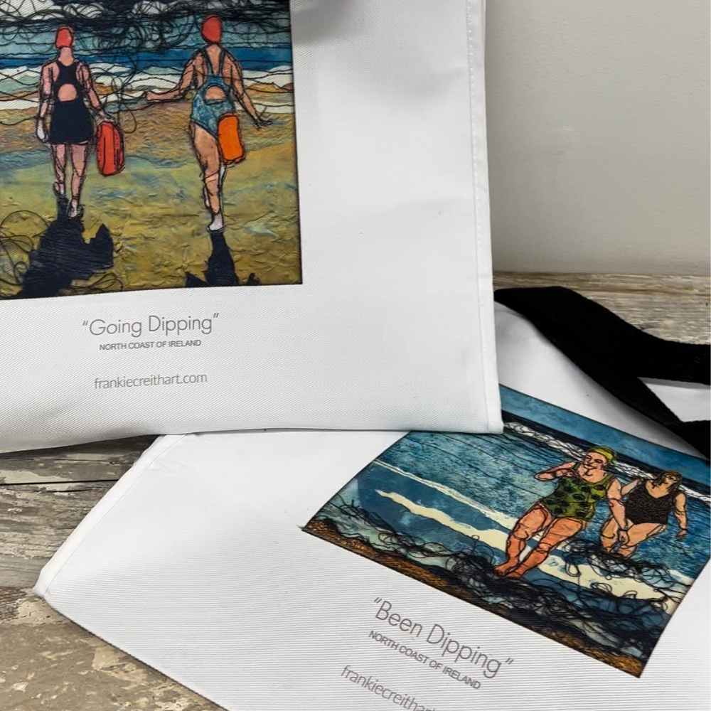 Sea Swimmers One - Been Dipping Tote Bag by Frankie Creith with Going Dipping Tote