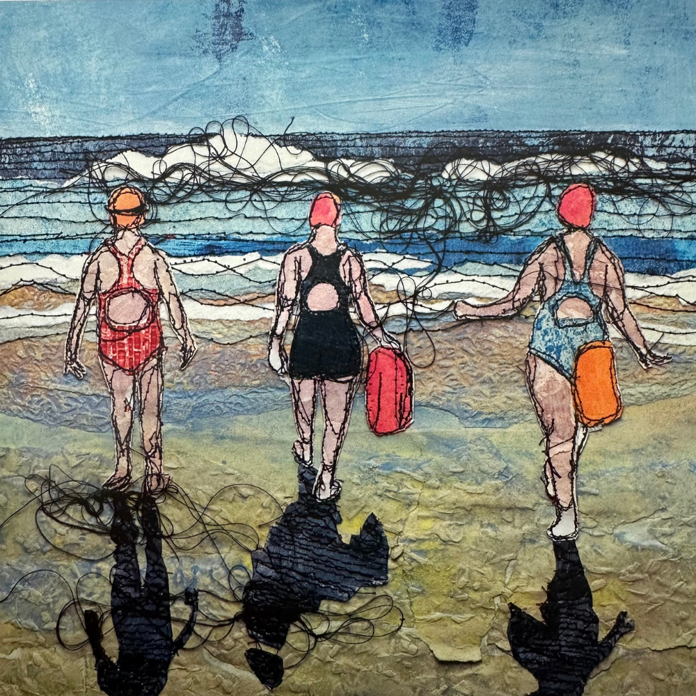 Sea Swimmers Three Box Framed Print detailed view
