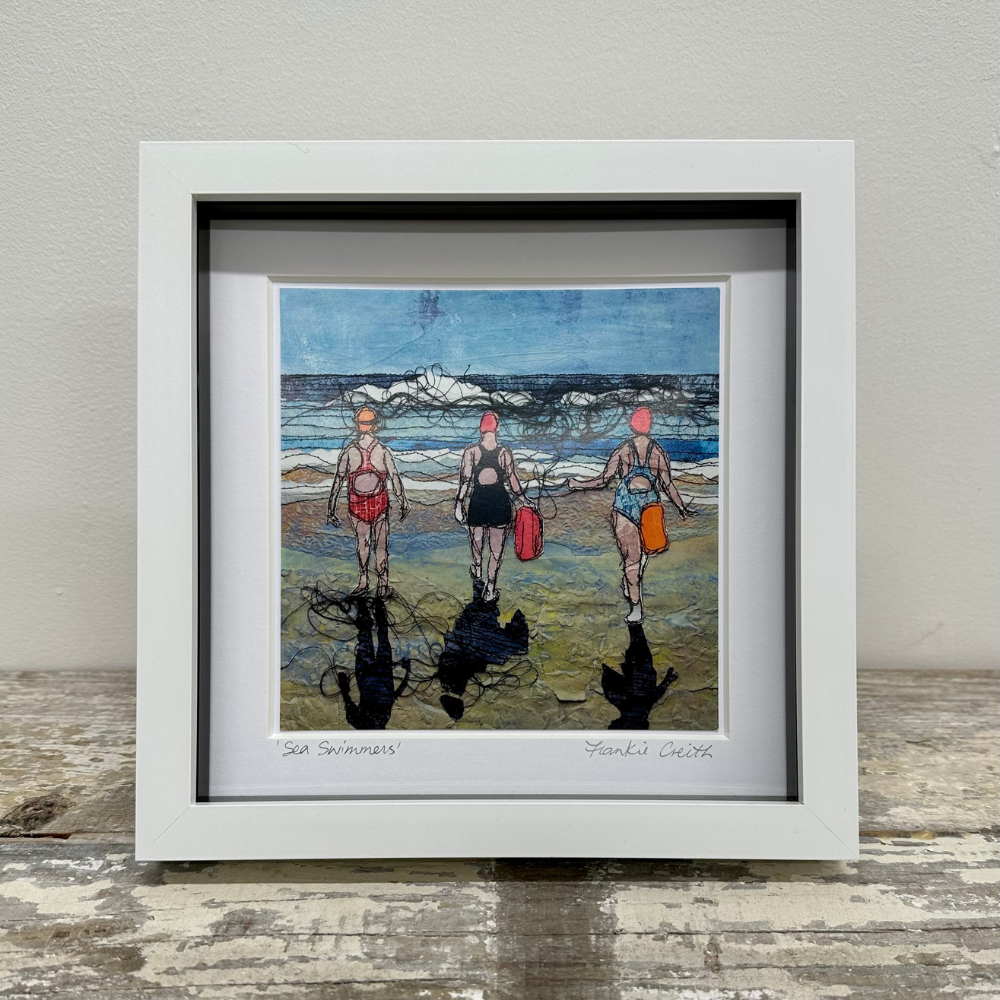 Sea Swimmers Three Box Framed Print