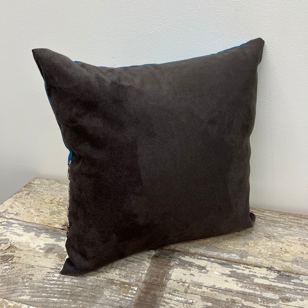 Stitched Portrush Kerr Street cushion rear view