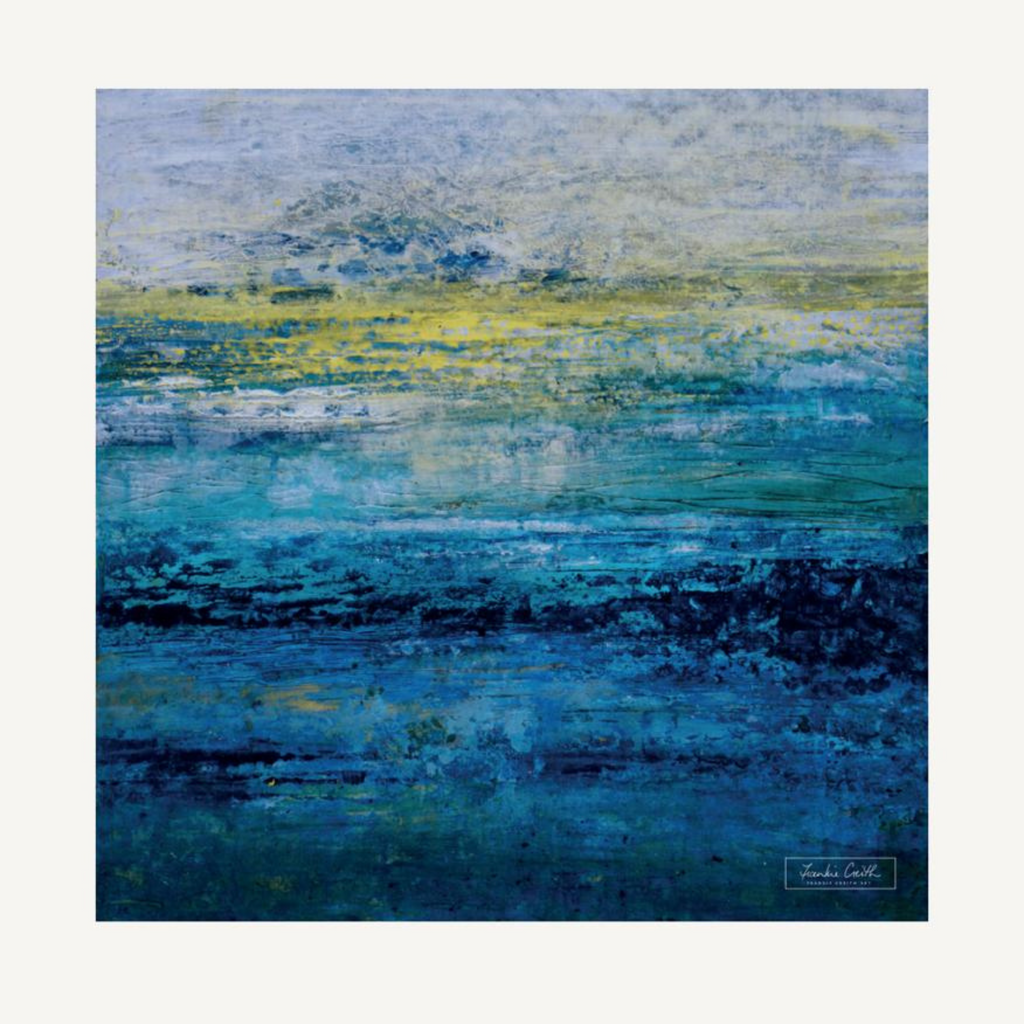 Summer Sea Cotton Scarf print